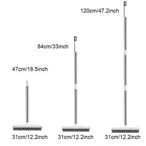 Balai à poils d'animaux en caoutchouc pour intérieur, avec raclette, brosse portable pour enlever les peluches et les poils - Product Image 2