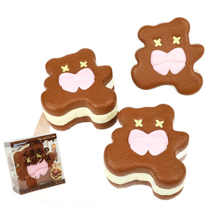 Chameleon <b>Squishy</b> Bear Coffee Brown Slow Rising Fidget Toy For Stress Relief Unisex 8-13 Years - Product Image 1