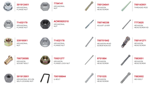 Tuerca de Bloqueo Hexagonal AGCO MF2270 para Empacadoras 70931277, Piezas de Maquinaria Agrícola, 1 Año de Garantía, Origen China - Product Image 6