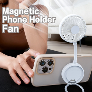 2026 Latest Magnetic Cooling <b>Fan</b> for Phone Rapid Chill Dual <b>Stand</b> Design 360 Rotation 3 Speed Portable Foldable Mini - Product Image 1