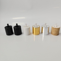 Bouchon de diffuseur rond en plastique coloré pour bouteille, couvercle de diffuseur blanc, noir, or, argent pour couvercles et fermetures de bouteilles