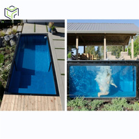 Magic House usine conteneur de piscine préfabriqué 20ft 40ft conteneur d'expédition piscines pour piscine extérieure hors sol