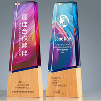 Plaques de récompense en bois vierges pour gravure, sublimation et trophées en verre, pour cérémonies, événements sportifs et cadeaux - Vente en gros