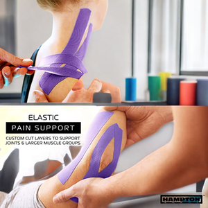 Cinta de Kinesiología Elástica de Algodón Impermeable y Colorida para Alivio del Dolor Deportivo y Recuperación Muscular, Forma Personalizada Disponible - Product Image 3