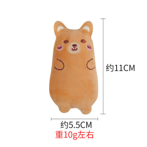 ของเล่นแมวน่ารัก ตุ๊กตาแมวแคทนิป ทนทานต่อการกัด ช่วยทำความสะอาดฟัน เล่นได้ทุกวัน ของเล่นเคี้ยวขนาดเล็กสำหรับลูกแมว - Product Image 6