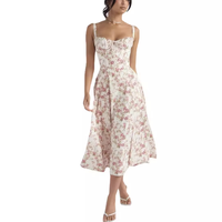 Nouvelle Robe Décontractée Mi-Longue à Bretelles Sexy pour Femme, Idéale pour l'Été 2026, Vacances à la Plage, Personnalisable avec Logo