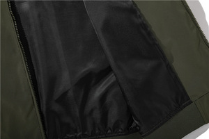 Blouson bombardier en satin à logo personnalisé pour hommes cardigans surdimensionnés à capuche avec fermeture éclair motif solide coupe ample 6XL coupe-vent à capuche - Product Image 6