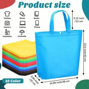 Sacs de courses pliables avec logo personnalisé, vente en gros, sacs alimentaires réutilisables en tissu non tissé, sacs à main, sacs cadeaux - Product Image 3