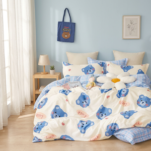 Luxury Quilted Duvet Cover Set Microfiber Brushed Bed <b>Sheets</b> with Pillow Cases - Product Image 2