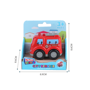 Ma première voiture miniature à pousser et à faire rouler avec lumières et sons pour bébés, jouet véhicule de secours avec sirène - Product Image 5