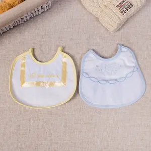 Europe hot sale 100% cotton bib embroidered baby vintage bib