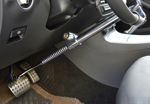 Verrou de sécurité <span class=keywords><strong>antivol</strong></span> pour <span class=keywords><strong>volant</strong></span> de voiture, Double crochet rétractable, embrayage Automobile, pédale, roue, frein - Product Image 2