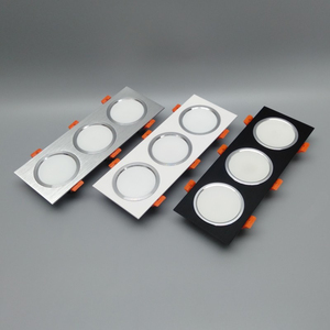 ไฟเพดานแอลอีดีสองหัวแบบทันสมัยแผงไฟอลูมิเนียมบางเฉียบติดผนังหัวเดียวกระจังหน้า - Product Image 6