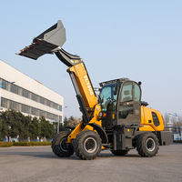 Chargeur frontal hydraulique 4x4 durable de 1,8 tonne TL1800 avec attelage rapide, moteur Changchai, 1 an de garantie, grue compacte à bras télescopique