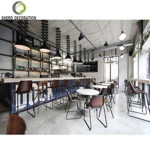 Diseño interior de cafetería a la moda, estación de barra de café, diseño de barra de bar duradera para decoración de cafeterías - Product Image 5