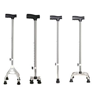 Walking Stick Stainless Steel Telescopic Height <b>Adjustable</b> Anti Slip For Elderly Disabled Support Mobility Aid - Product Image 4