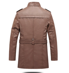 Nouvelle collection <span class=keywords><strong>veste</strong></span> d'hiver en <span class=keywords><strong>cuir</strong></span> chaud à la mode, doublure en fausse fourrure, fermeture à glissière, Design <span class=keywords><strong>veste</strong></span> pour hommes - Product Image 6