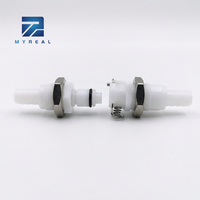 Distributeurs de boissons Push Connect POM blancs, raccord rapide en ligne, valve de boisson 8 bars