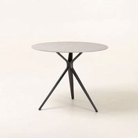Pieds de table modernes en alliage d'aluminium blanc/noir, diamètre personnalisable 800 mm, pour café, salle à manger, cuisine, salon, hôtel, maison