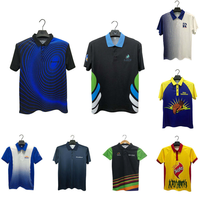 Individuell Bedrucktes Poly-Spandex Schnelltrocknendes Kurzarm-Poloshirt für Herren Mikrofaser Barbados Damen Stilvolles Polo-Shirt