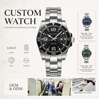 Logo personnalisé montre à quartz montre-bracelet pour homme mode bracelet en acier inoxydable horloge de sport montres pour hommes de luxe affaires étanche