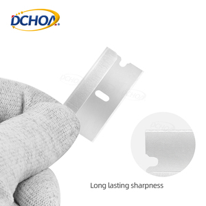 DCHOA Paquete de 100 Cuchillas de Acero de un Solo Filo para Raspar, Herramienta de Corte de Seguridad DIY con Soporte para Personalización OEM - Product Image 3