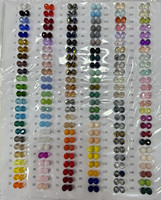 Perles en verre facettées en gros pour la fabrication de bijoux DIY, perles en vrac, fourniture d'usine, perles en verre en vrac