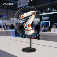 Ventilador Holográfico 3D de Escritorio Ultra HD, Pantalla LED Transparente para Publicidad, Equipo de Marketing Comercial