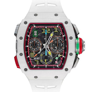 Reloj de Cerámica Blanca Premium Personalizado con Caja de 44.50 x 49 mm de Diámetro, Movimiento Automático, Elegante y Lujoso, Modelo 65-01 para Hombre - Product Image 1