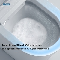 Toilette intelligente moderne avec capteur de surveillance de la santé et connectivité via application pour le suivi de bien-être