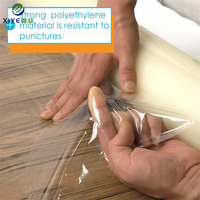 Película protectora de plástico impermeable de Material PE para ventanas, moldeado por soplado, dureza suave, a prueba de humedad, sin residuos de pegamento