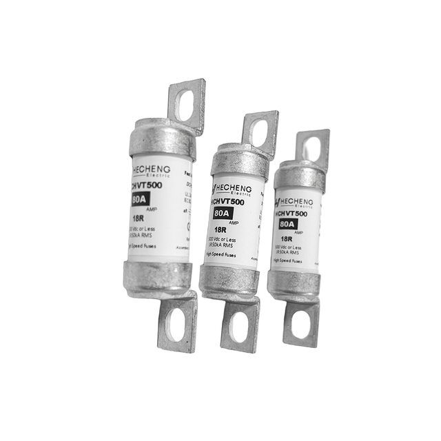 HCHVT500 High Voltage DC Fuse BS88 10-500A 500VDC for EV Battery Pack Protection Cylindrical Fuse