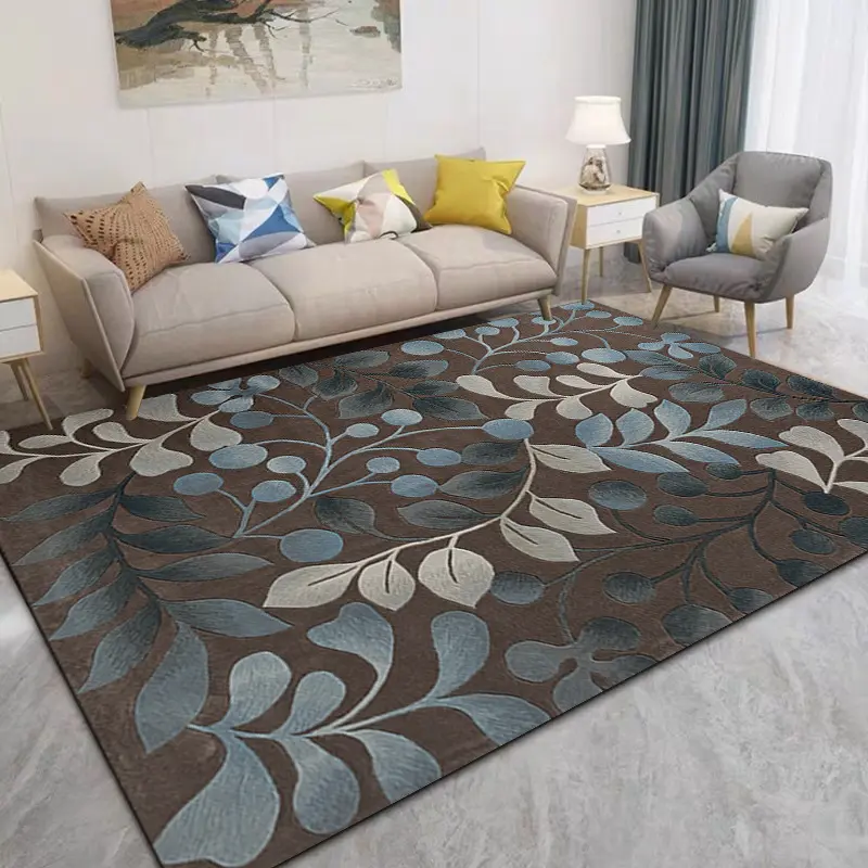 Soggiorno tavolino nordico geometrico semplice tappeto all'ingrosso motivo geometrico 3d stampato tappeto tappetini