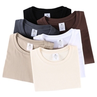 T-shirt Homme Uni Personnalisé en Coton 100%, Gros, 250 g/m², Sublimation Personnalisée, Logo Imprimé en Relief, Graphique Oversize