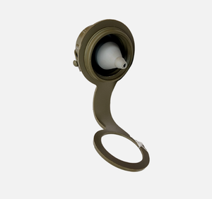 DF407 Cantimplora portátil para deportes al aire libre, verde oliva, tapa M1 con correa antipérdida extraíble - Product Image 6