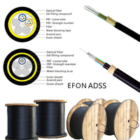 Kabel Drop Fiber Optik FTTH Outdoor Self-supporting Adss G652D 1-144 Core Custom Span dengan Harga Pabrik