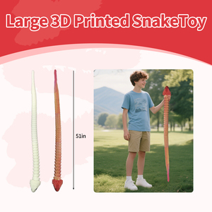 Juguete de Serpiente Congelada Impresa en 3D, Ecológica, de Gran Tamaño (130 cm/51 Pulgadas), Flexible, de Plástico, Educativa y Apta para Niños, Éxito de Ventas 2025 - Product Image 6