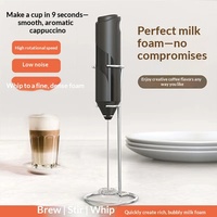 Pengaduk Susu Otomatis Elektrik, Pengocok Telur & Krim Genggam, Mixer Kue Mini dengan Desain Modern untuk Kopi & Teh