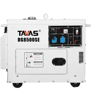 TAVAS 6KW 6KVA Leistung billig tragbarer Diesel generator mit Griff und Rädern