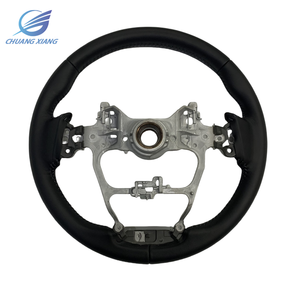 Haute qualité adapté pour <span class=keywords><strong>Toyota</strong></span> Innova Hilux Revo Fortuner cuir noir couture voiture volant squelette - Product Image 6