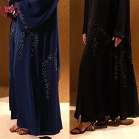 Vêtements Islamiques de Gros Aïd Ramadan Robe de Luxe Modeste avec Diamants Vêtements Musulmans pour Femmes Hijab Filles Robe Abaya de Dubaï
