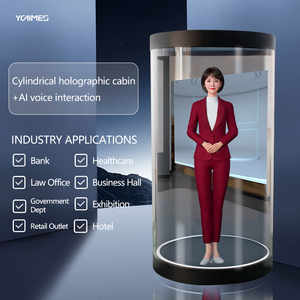 3D xi lanh Hologram hộp tương tác ảo Avatar Holographic hiển thị cabin trong nhà thông minh ai kiosk - Product Image 4