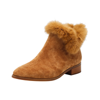 Bottines d'hiver tendance pour femmes, en cuir véritable, légères, respirantes, douces, à lacets