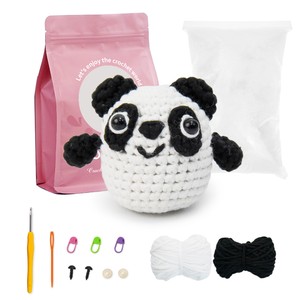 Popular DIY Wool Handmade Rabbit Crochet Kit for Beginners for Embroidery Crafts Cross-Stitching & Needlework Wool Toy Set