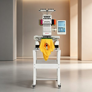Industrial Single Head Computer Embroidery <b>Machine</b> Automatic Color Change Thread Trim Flat Multi-process Embroidery <b>Machine</b> - Product Image 1