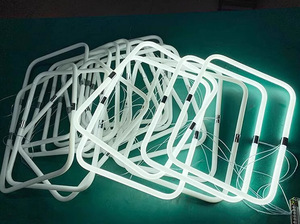 Lumière LED décorative néon à 360 degrés, en acrylique, forme courbée personnalisée, arc coloré circulaire. - Product Image 6