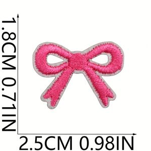 Patch brodé thermocollant DIY pour décoration, petit motif Wappen, embellissement mignon en forme de nœud papillon pour porte-monnaie, avec chiffres 0-9 pour accessoire de chapeau - Product Image 6