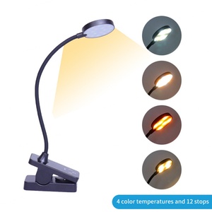Lampe de lecture LED rechargeable à clip USB avec contrôle tactile pour chevet et bureau – Offre spéciale - Product Image 6