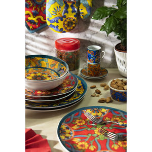 Tarro de Vidrio Multicolor Excelsa Trinacria 10x13,5x10 cm para Almacenamiento, Hecho en Italia, Modelo 65267 - Product Image 2