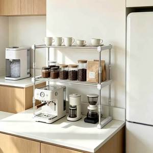 Kitchen Multipurpose Counter <strong>Shelves</strong> Expandable Stackable Cabinet Organizer <strong>Shelf</strong> - Product Image 4